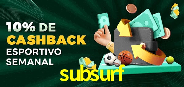 10% de bônus de cashback na subsurf